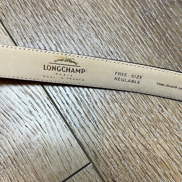 Longchamp Black Leather Belt Freesize